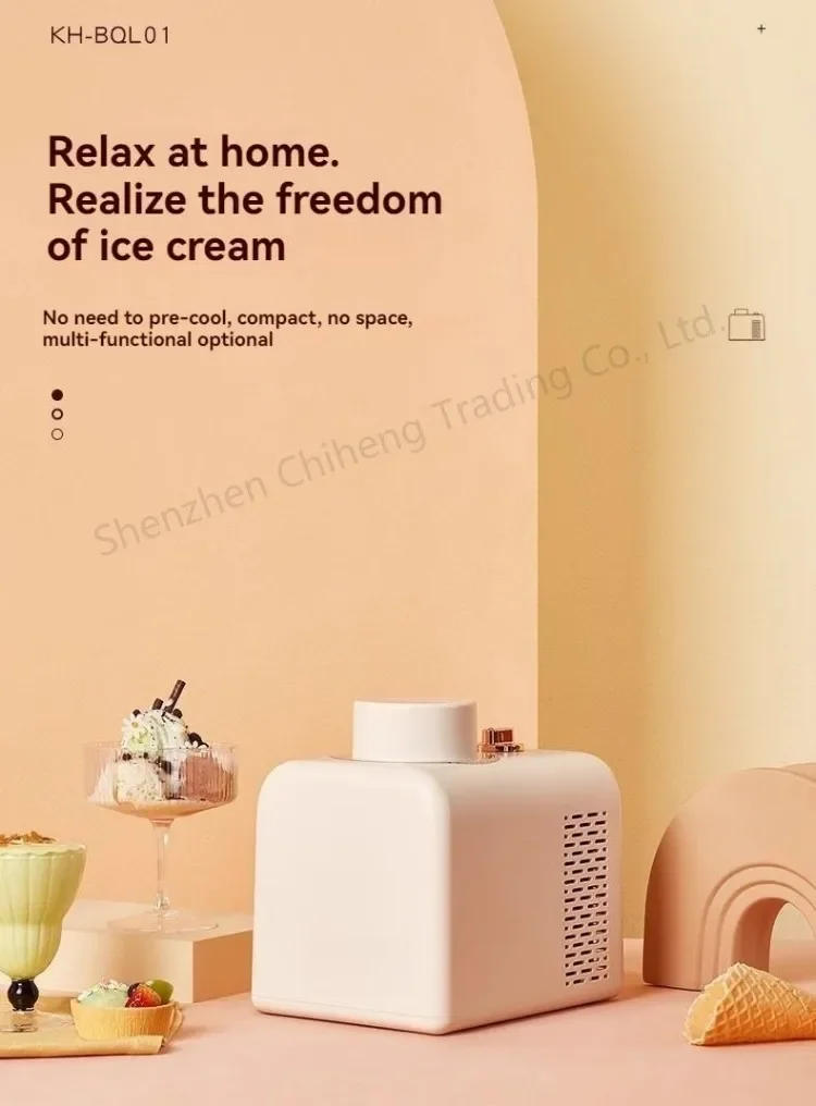 Description Picture 2 of itemHousehold Ice Cream Machine Small Fully Automatic Cold Drink Milkshake Machine Intelligent Temperature Control and Low Noise