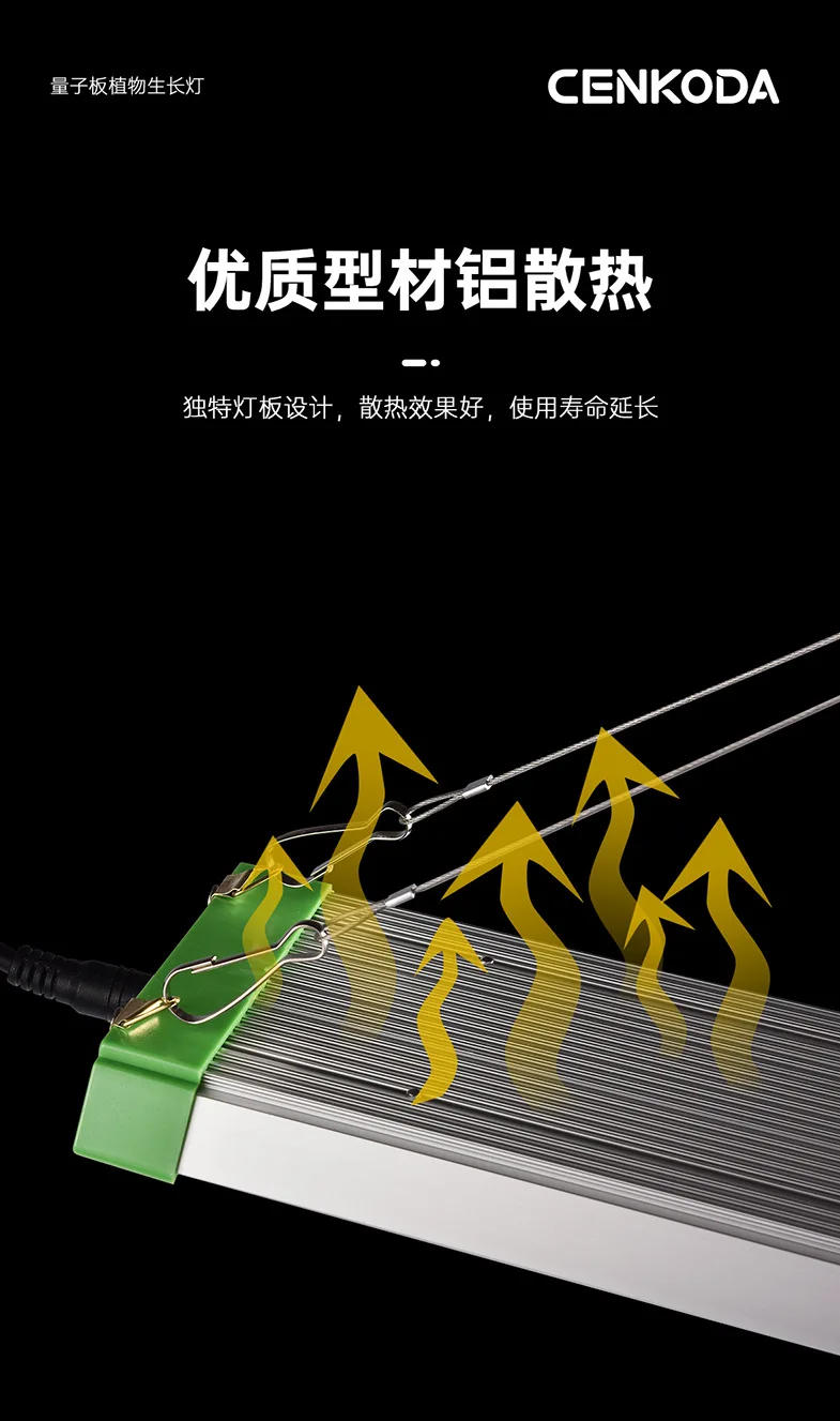 Description Picture 6 of itemLED plant growth lamp full spectrum quantum board indoor greenhouse hydroponic flower seed vegetable growth box cultivation lamp