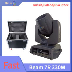 Free Tax 1pcs 230W 7R Beam Head Lights Screen Sharpy Beam Moving Head Sharpies Dj Light Stage Disco Bar Led DMX Control
