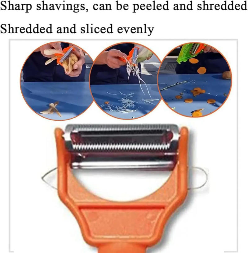 Description Picture 5 of itemPeeler Multi Peeler Kit ruit and Vegetable Peeler Home Multi Fruit Peeler for Kitchen Julienne Strips for Potato Orange Lemon