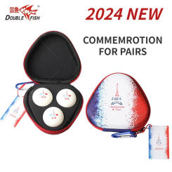 2024 New Double Fish 40+ Ping Pong Balls 3 Stars Professional Table Tennis Balls ABS New Material for Competition Standard Ball