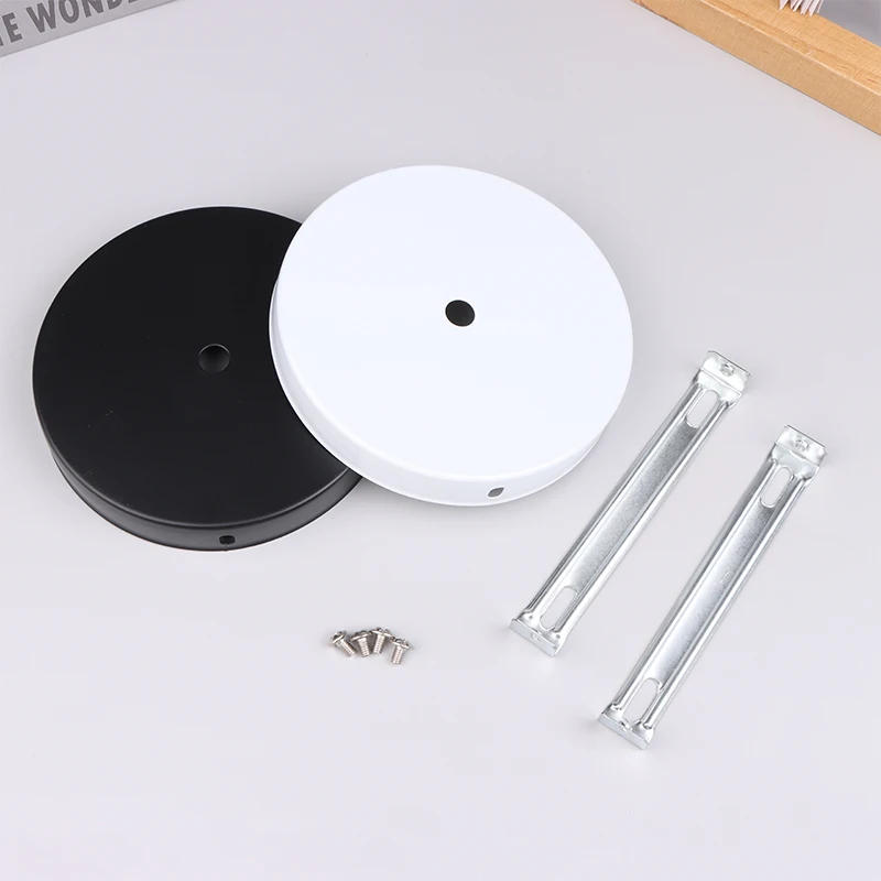 Description Picture 4 of itemHanging Chandelier Lamp Plate Metal Ceiling Fixed Chassis Wall Base Accessories 12cm DIY Retro Pendant Light Tools