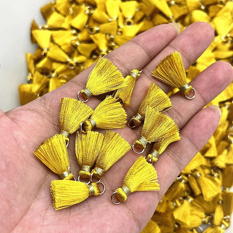 Description Picture 6 of itemNEW 10pcs/lot 20mm Mini Metal Hanging Ring Tassel Trim Pendant DIY Craft Jewelry Earrings Decor Materials Fringe Trim