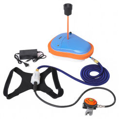 TUXING Scuba Diving Ventilator Diving Portable Snorkel Equipment Device Underwater Portable Plane Replace Battery 7M 50Min