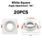 20pcs white square