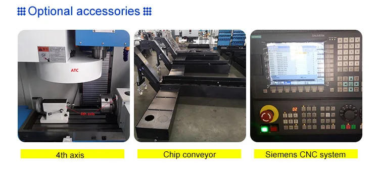 Description Picture 6 of itemHot selling products 2023 XH7126 hobby vertical metal taiwan 3 axis cnc milling machine  for sale