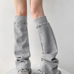 Lolita Long Socks Women Boot Cuffs Harajuku Leg Warmers Warm Foot Cover Cargo Sports Warmer Ladies Autumn Winter Cool Socks