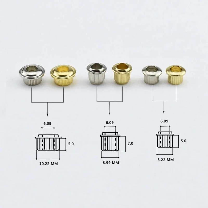 Description Picture 2 of itemNew - 1 Set ( 6 Pieces ) Metal Vintage Guitar Machine Heads Tuners  Nuts/ Bushings/Ferrules 【Made in Korea】