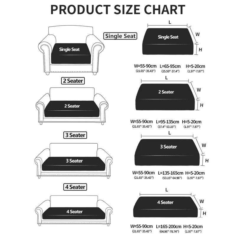 Description Picture 4 of itemOblique Grid Elastic Sofa Cover Jacquard Sofa Seat Cushion Covers Stretch Couch Cover for Living Room Sofa Slipcovers Washable