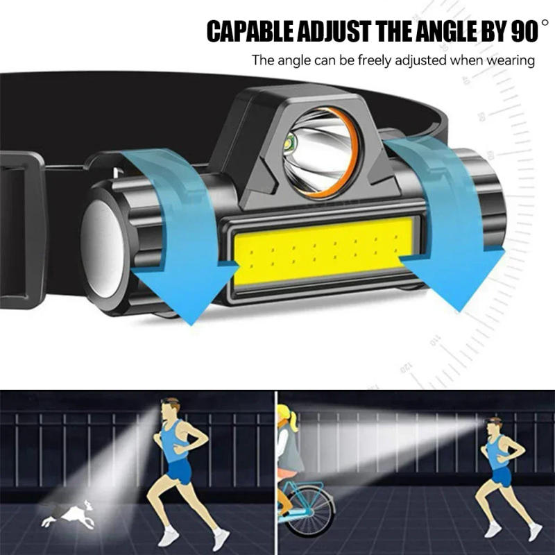 Description Picture 5 of itemQ5 COB LED Headlamp Powerful 6000LM Waterproof Headlight USB Rechargeable use 18650 Head Torch Camping Fishing Lantern