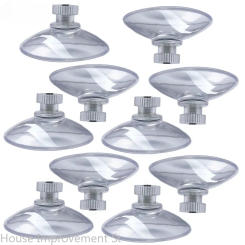 10PCS Round Strong Transparent Suction Pads 25/32/41/53mm Glass Sucker Pads Clear PVC Sucker Pads for Bathroom Wall Window