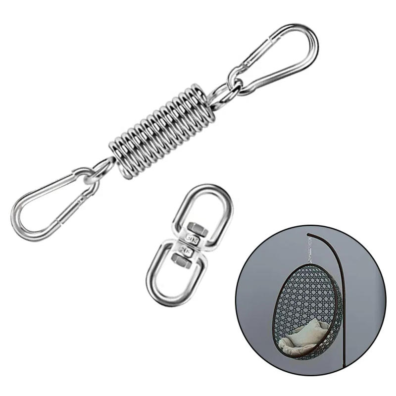 Description Picture 4 of itemSuspension Chair Swing Spring Hanging Basket Buffer Stainless Steel Spring Outdoor Swing Chair  Accessories