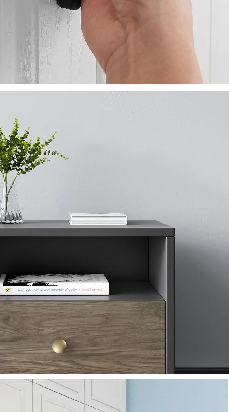 Description Picture 6 of itemAluminum Alloy Handles Modern And Minimalist European Style Drawers Wardrobes Shoes Cabinets Door Handles Furniture Hardware