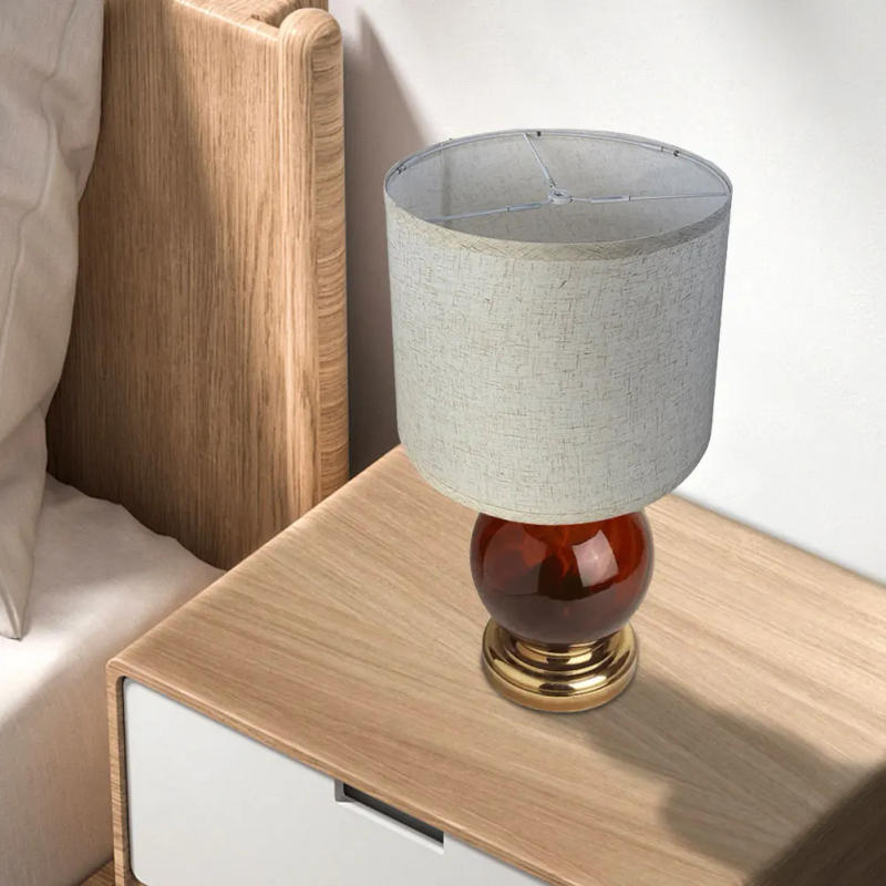 Description Picture 4 of itemFabric Lamp Shade Replacement Drum Lampshade Easy Assembly Lamp Cover for Table Lamps Floor Lamps Bedside