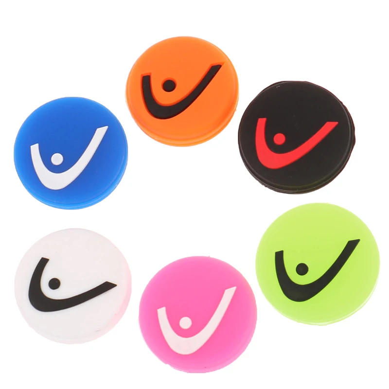 Description Picture 4 of item1 Pc Colorful Circle Tennis Racket Shock Absorber Vibration Dampeners Anti-vibration Silicone Sports Accessories