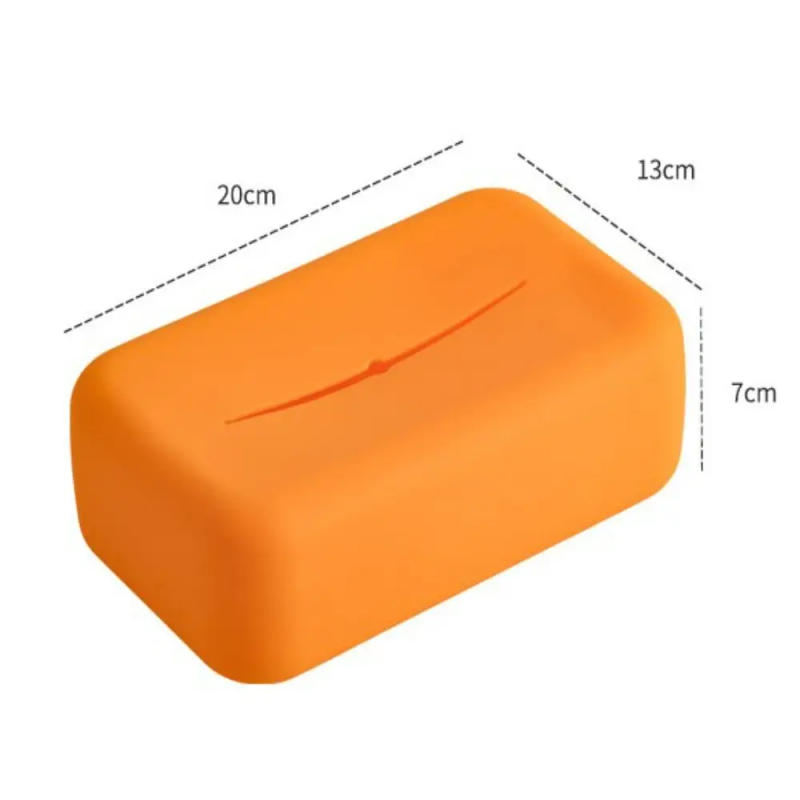 Description Picture 3 of itemSimple Style Silicone Tissue Box New Soft Silicone Portable Paper Storage Box Waterproof Tissue Box Cover