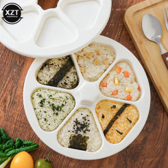 DIY Sushi Mold Onigiri Rice Ball Food Press Triangular Sushi Maker Mold Sushi Kit Japanese Kitchen Tools Bento Box Meal Supplies