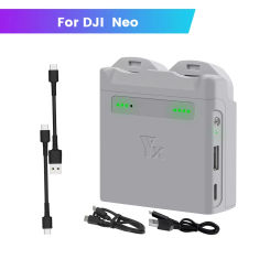 Portable Dual Charger For DJI Neo Battery Charge Manager Anti-Overcharge NEO Battery Charging Compartment Drone Accessories