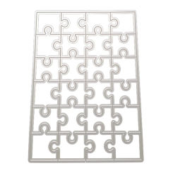 Puzzle Metal Cutting Dies Stencil DIY Scrapbooking Album Paper Card Template Mold Embossing Craft Decoration