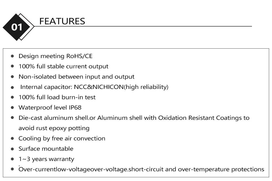 Description Picture 2 of item18V-90V to 12V 8A-15A automotive voltage regulator DC DC converter 24V36V48V60V72V to 12V Step Down Transformer Car Power Supply