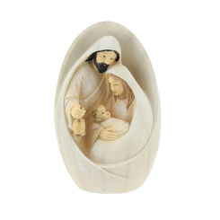 Nativity Figurine Holy Family Nativity Scene Home Decoration Christ Jesus Statues Mary Joseph Miniature Sculpture Christmas Gift