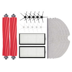 Main Side Brush Filter And Mop Cloth Replacement Accessories For Roborock Q7 Max, Q7 Max+, T8 Robot Vacuum Cleaner