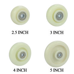 2.5/3/4/5inch Caster Furniture Wheels Sliding Swivel Trolley Castor Durable For Cart Industrial Move Chair Replacement Nylon