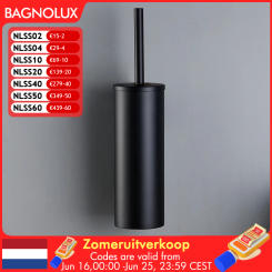 Black Stainless Steel Wall-Mounted Bathroom Accessories Toilet Brush