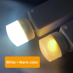 Mini USB Plug Night Light Mobile Power Bank Charging USB Book Lamps LED Eye Protection Reading Light Small Round Lamp