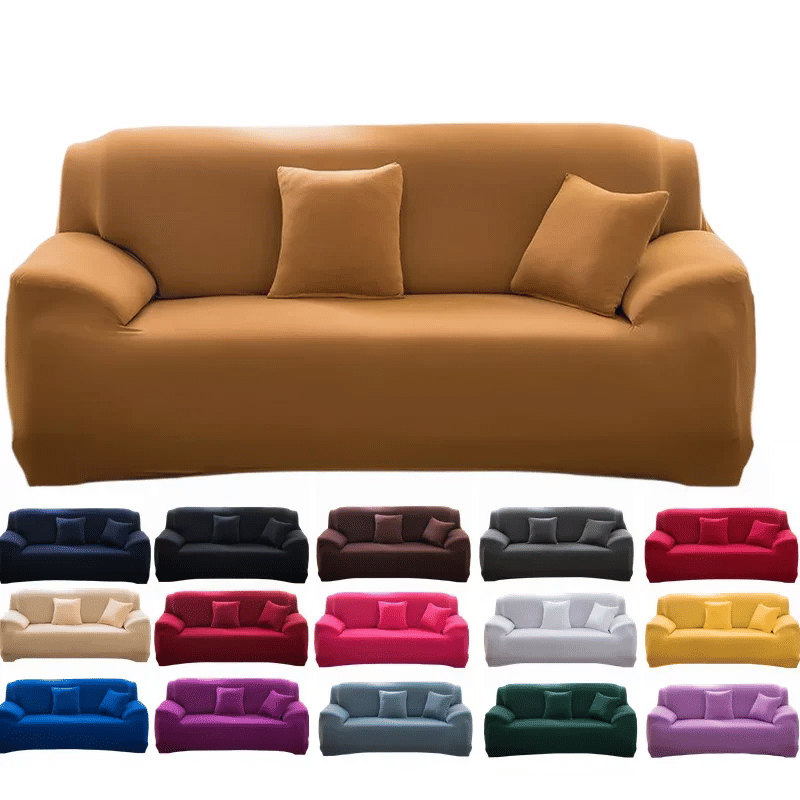 Description Picture 2 of item1/2/3/4 Seater Silk Cool Sofa Cover for Living Room L Shap Coner Couh Cover 2024 Spandex Extenble Sofa Protecter Unti Cat Dog
