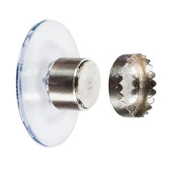 Suction Cup Soap Holder Fast Drying Magnetic Soap Holder with Suction Cup Design for Wall Mounted Bathroom Storage Rack