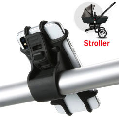 Universal stroller Silicone Phone Holder Mobile Phone Holder Baby Stroller Accessories  for pram Bicycle GPS Mount Bracket