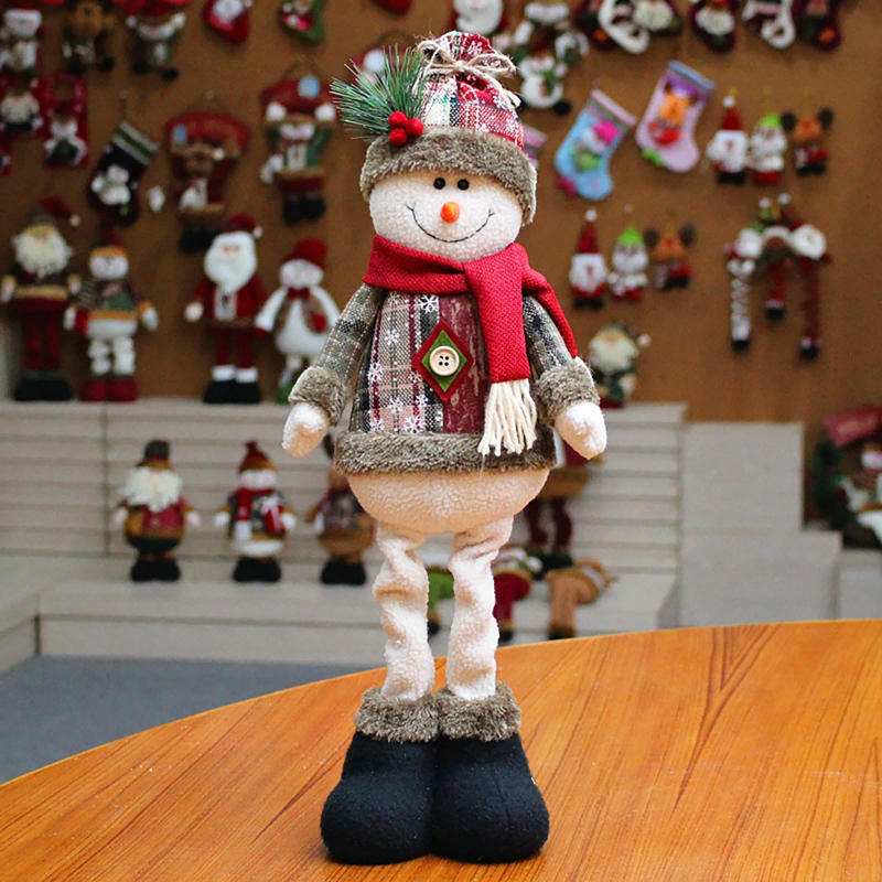 Description Picture 5 of itemChristmas Snowman Telescopic Doll New Knitted Elk Doll Window Scene Christmas Decoration Merry Christma Gift Plush Ornaments
