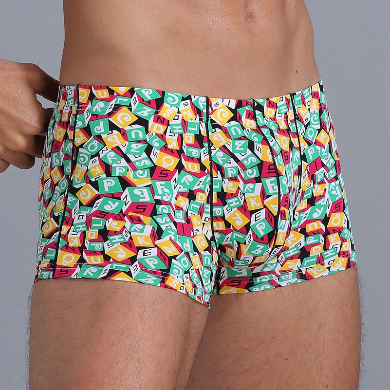Description Picture 3 of itemNew Boxers for Men Underwear Ice Silk Solid Cuecas Masculina Calzoncillo Male Boxershorts Size S-XXL