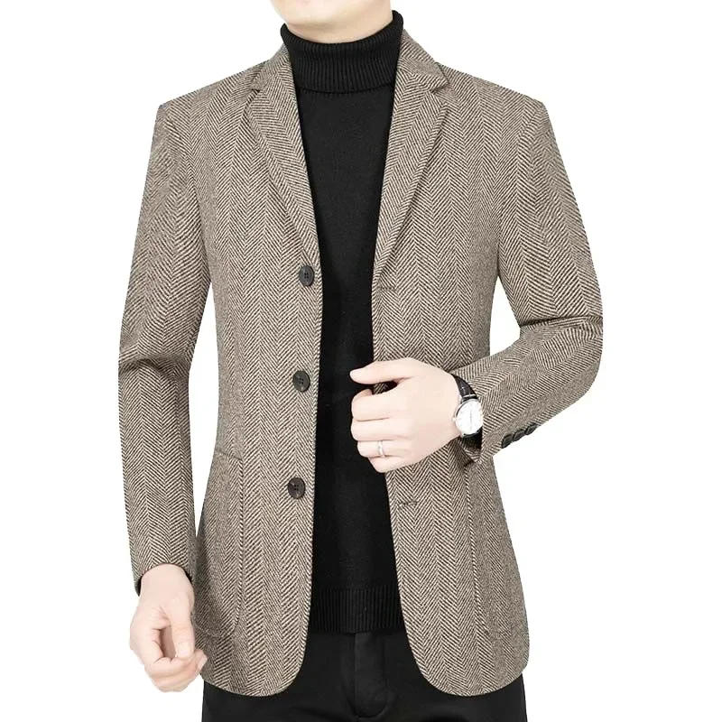 Description Picture 6 of itemMen Business Casual Blazers Jackets Korean design Suits Coats High Quality Male Spring Slim Fit Blazers Jackets Coats Size 4XL