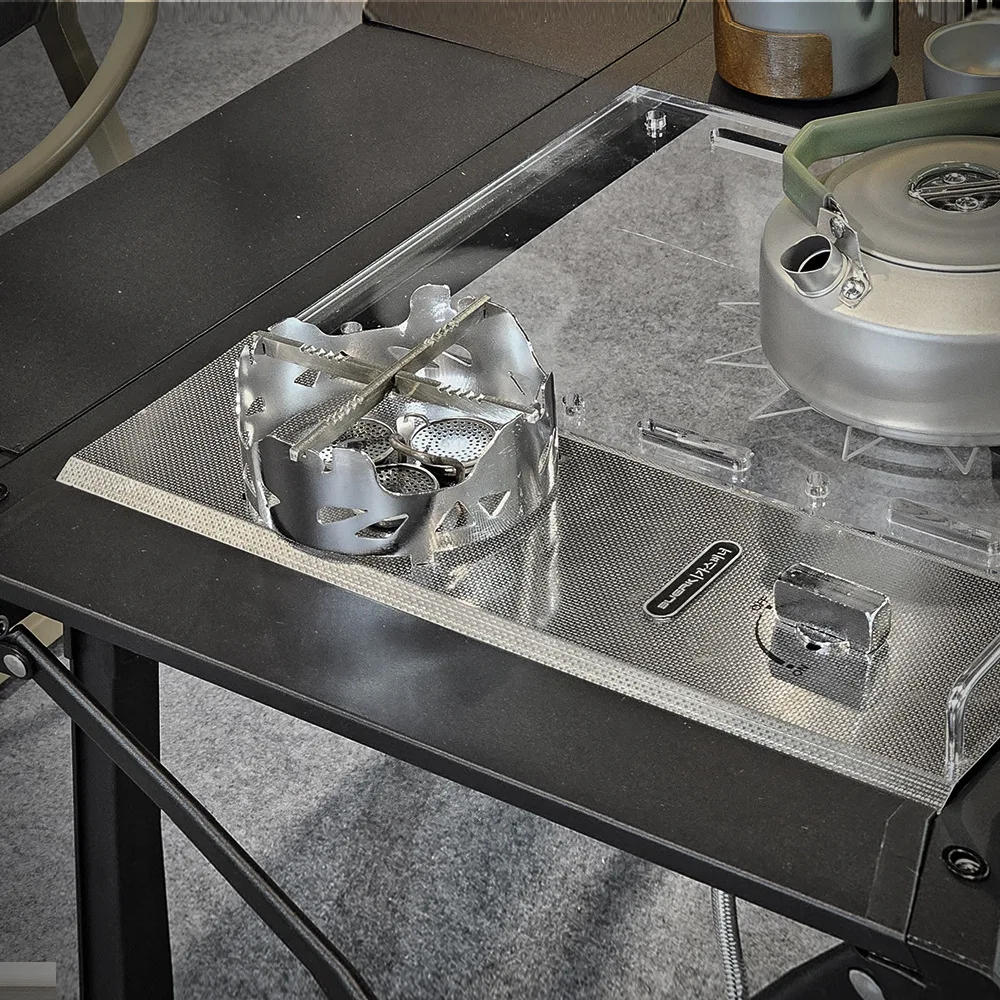 Description Picture 2 of itemHalf Unit IGT Stove for Igt Table Outdoor Camping Cooking IGT Stove with Windpoor Ring Magnetic Suction Function of Gas Cylinder