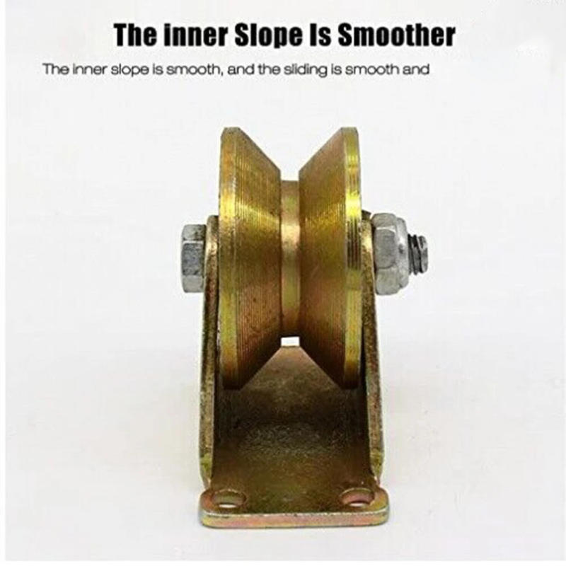 Description Picture 4 of item4 PCS V-shaped Pulley Block Silent Pulley Heavy Duty Fixed Pulley Used For Rope Material Handling DIY Projects Wall Mount Pulley