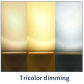 Tricolor dimming