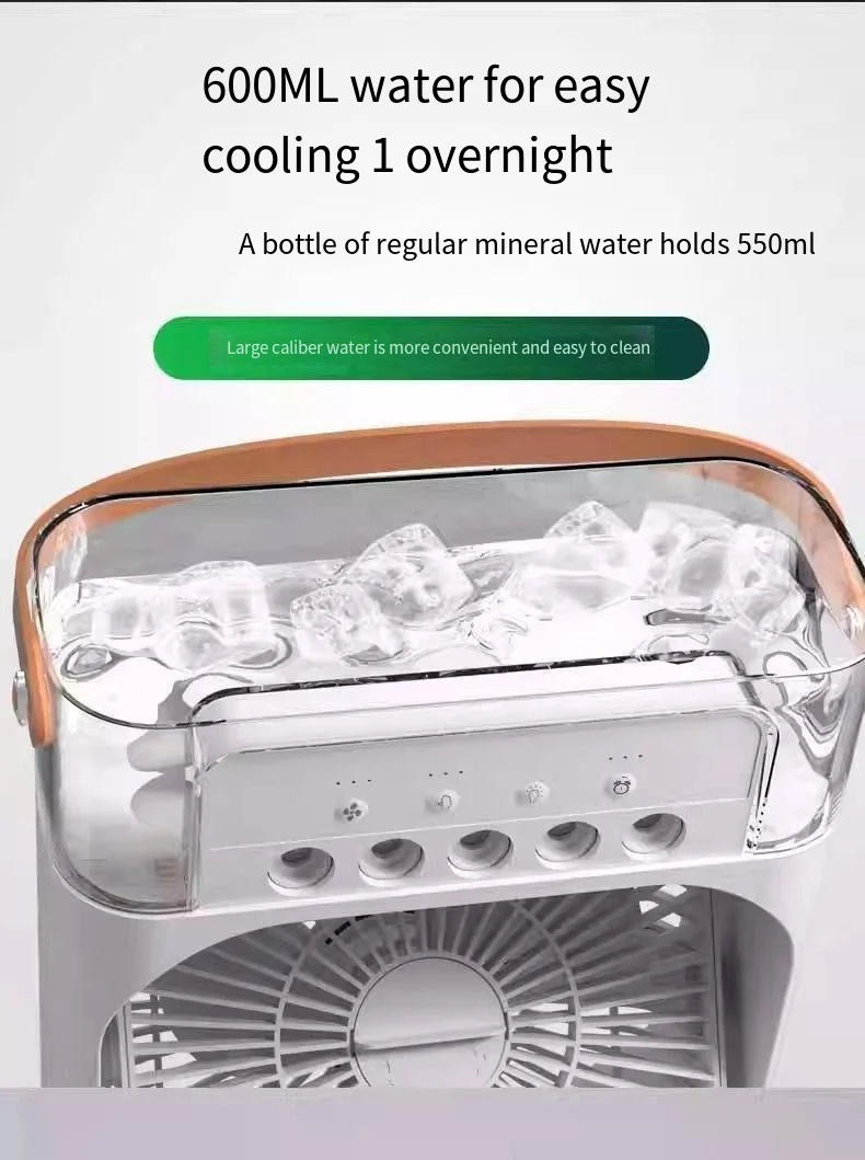 Description Picture 4 of itemIconic Brand Youpin Portable Fan Air Conditioners USB Electric Fan Air Cooler LED Night Light Water Mist Fun 3 In 1 Air Humidifier New