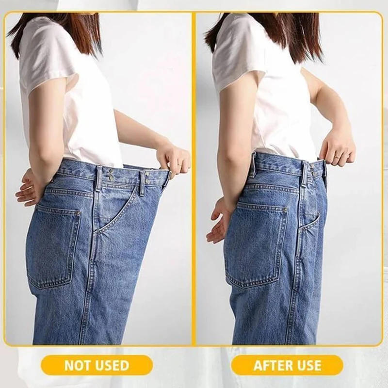 Description Picture 4 of item4/12pcs Jeans Button Pins Adjustable Detachable Pants Snap Fastener Sewing-free Metal Buckle for Loose Waist DIY Clothing Button
