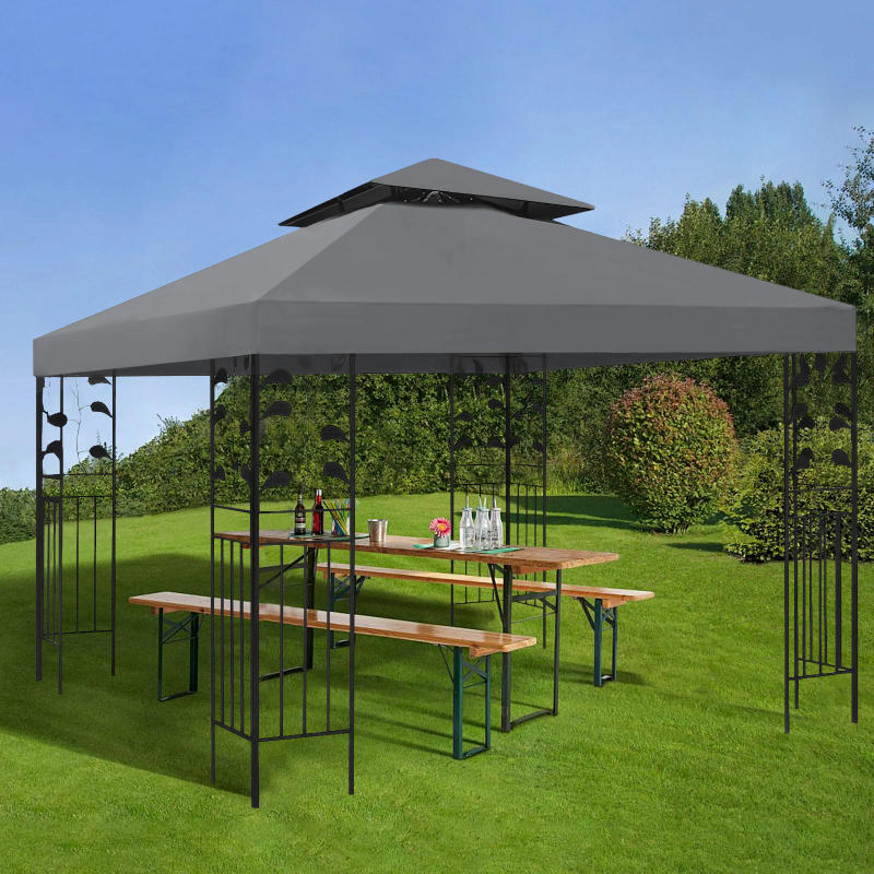 Description Picture 6 of itemCanopy Replacement top Cover Outdoor Grill Shelter Canopy Top BBQ Tent Cover Tent Topper Replacement Cover for Patio Garden