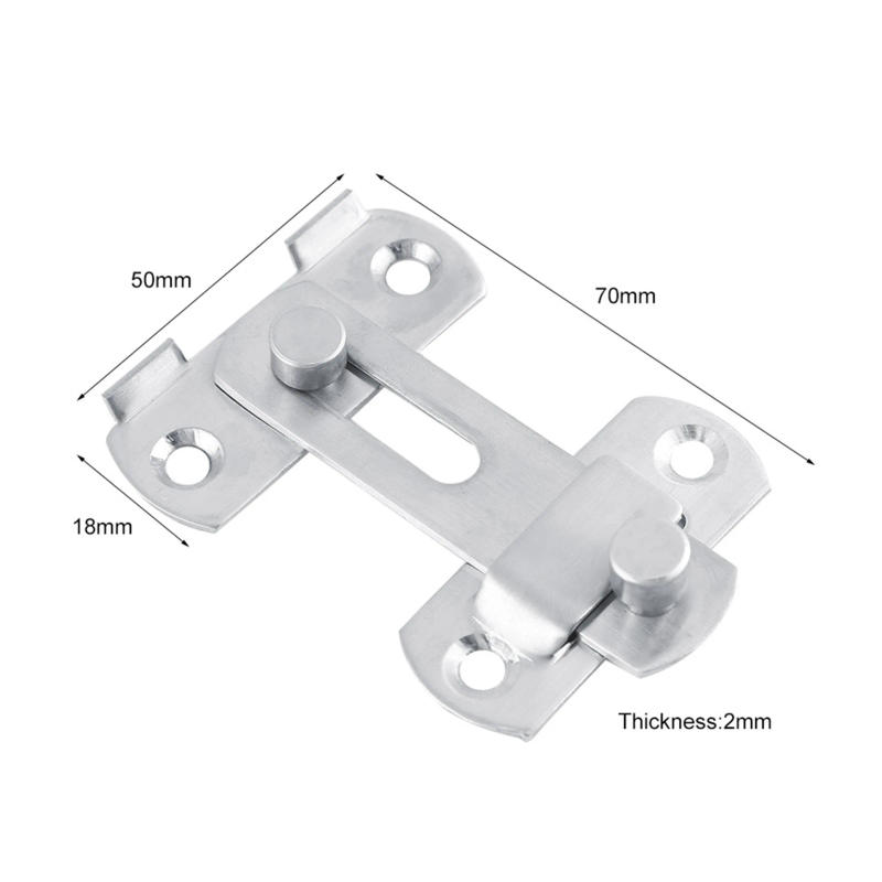 Description Picture 5 of itemStainless Steel Hasp Latch Lock Sliding Door for Window Cabinet Fitting Room Accessorries