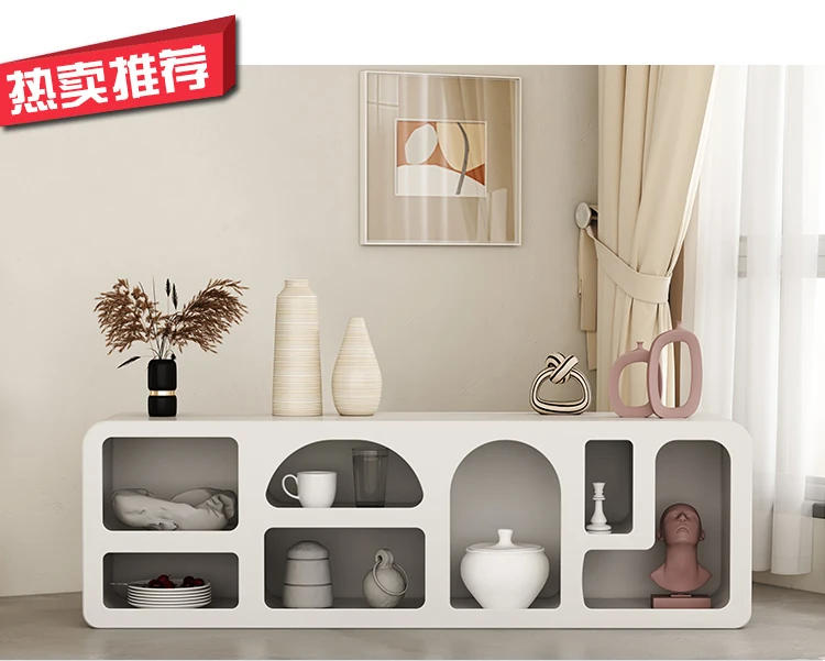 Description Picture 2 of itemWhite Living Room TV Cabinet Curio Display Storage Cabinet Cave Locker furniture vitrina  comodas con cajones  muebles de baño