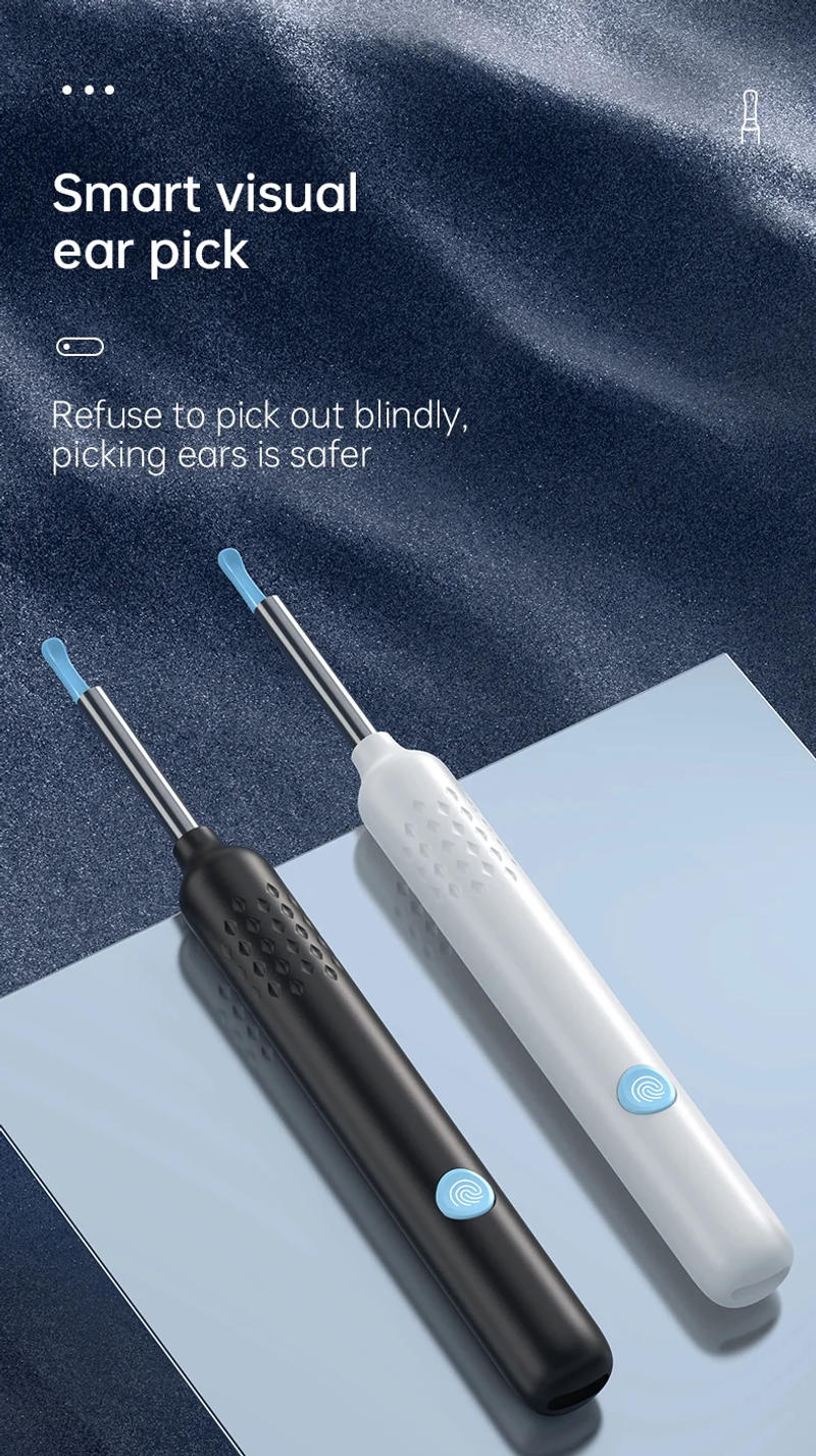 Description Picture 2 of itemVisual Ear Cleaner with Camera Ear Wax Removal Otoscope USB Charge 8MP Endoscope Tool Earpick MIni Camera Health Care Set Tool