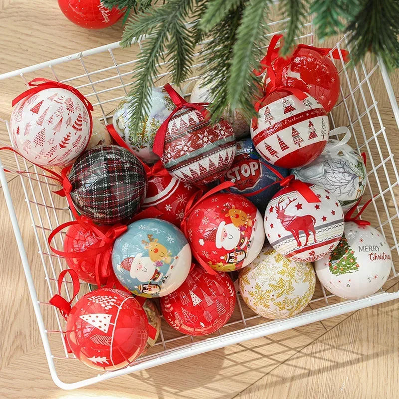 Description Picture 4 of item2025 Christmas Ball Colorful Balls Ornaments Christmas Tree Decoration Ornaments 7.2CM XMAS Ball Festival Dress Up Supplies