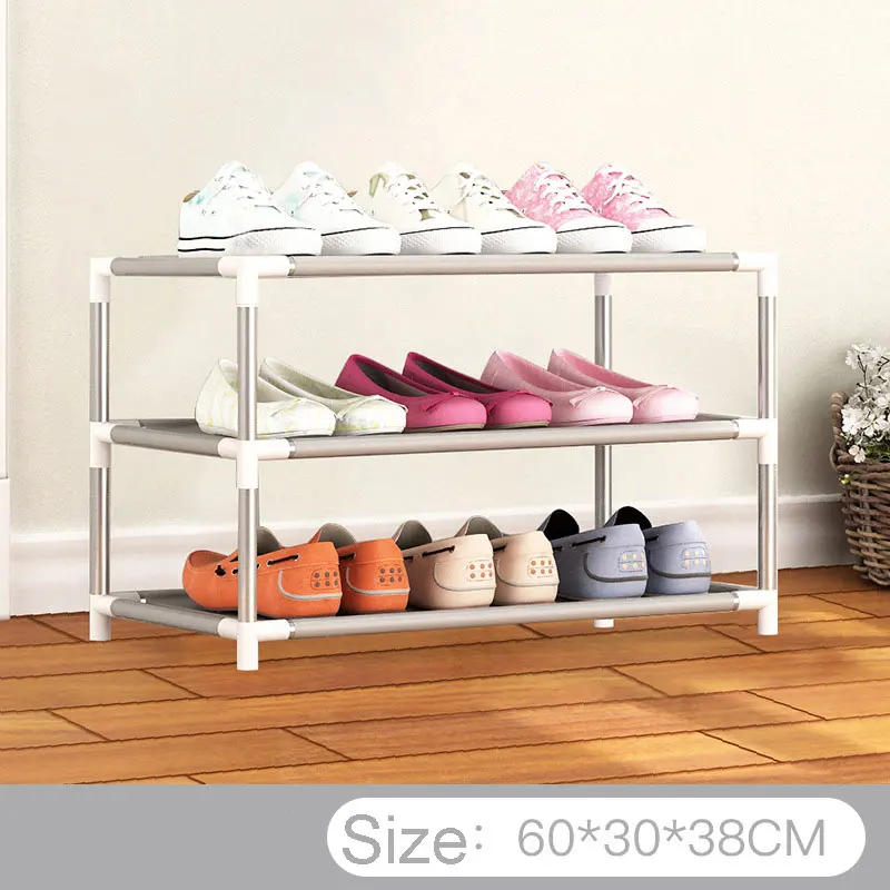 Description Picture 2 of itemBluesdeeNon-woven Fabric Storage Shoe Rack Hallway Cabinet Organizer Holder 4/5/6 Layers Assemble Shoes Shelf DIY Home Furniture