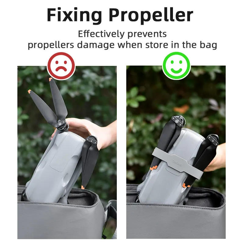 Description Picture 4 of itemPropeller Holder For DJI Air 3/Air 3S Drone Propellers Stabilizer Protector Props Blades Fixed Silicone Belt Kit Drone Accessory
