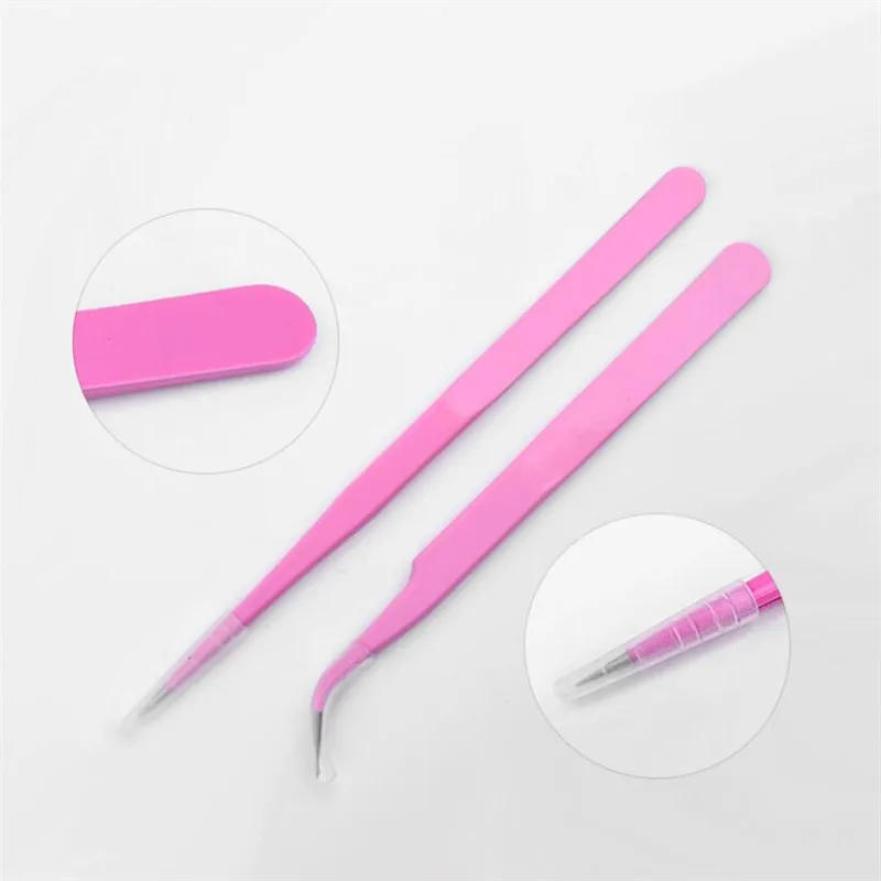 Description Picture 4 of item2Pcs/set Anti-static Elbow and Straight Stainless Steel Tweezers Cake Mold Sugarcraft Tool for Kitchen Bakeware Decoration