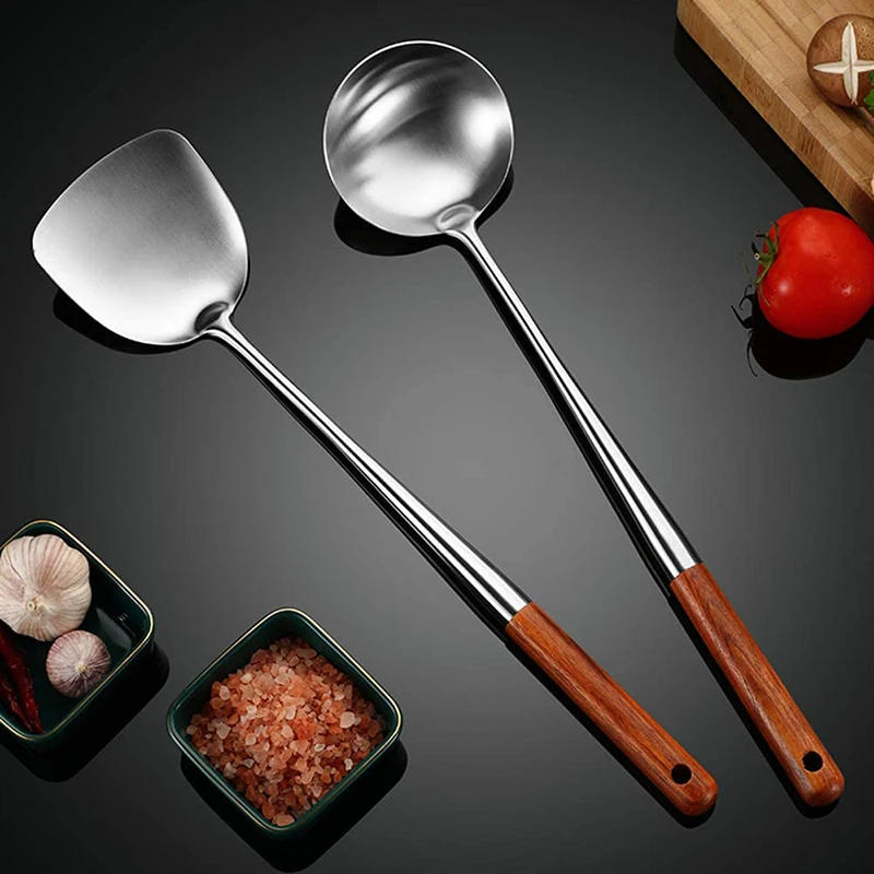 Description Picture 5 of itemKitchen Utensils Wok Spatula Iron and Ladle Tool Set Spatula for Stainless Steel Cooking Equpment Kitchen Accessories Essentials