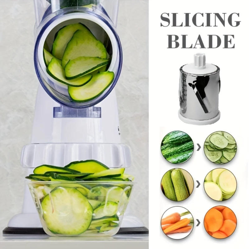 Description Picture 6 of itemVegetable Cutter & Cheese Grater - Rotary Slicer, Potato Shredder, Fruit Chopper for Easy Cooking!